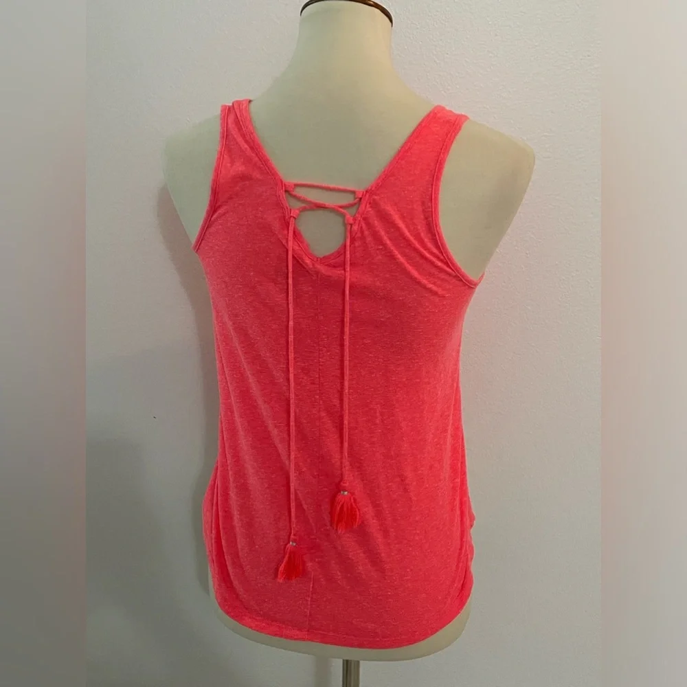 Justice‎ Elephant Style Tank Top Size 12 Coral Pink
